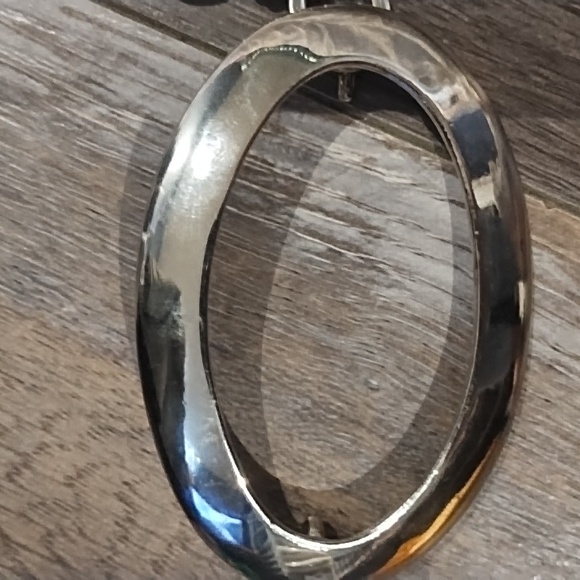 Woman's silver chain belt - Picture 4 of 6